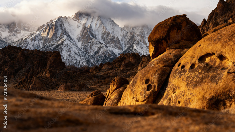 Obraz premium sunset in the mountains