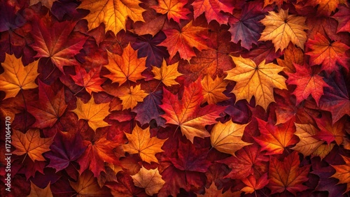 Vibrant autumn leaves a textured tapestry of fall colors a beautiful nature backdrop