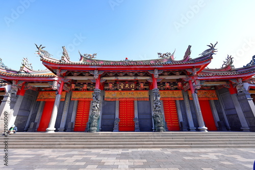 Photography Xingtian Temple, devoted to the patron saint of businessmen in Taipei Taiwan