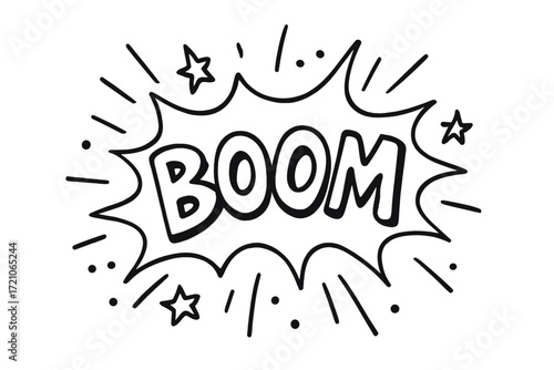 Comic book boom solid icon set. pop art, explosion, star, speech icons collection.
