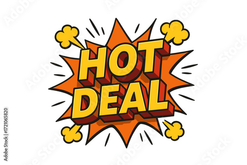 Hot deals 3d icon set. sales, discount, promotions icons collection in 3d style