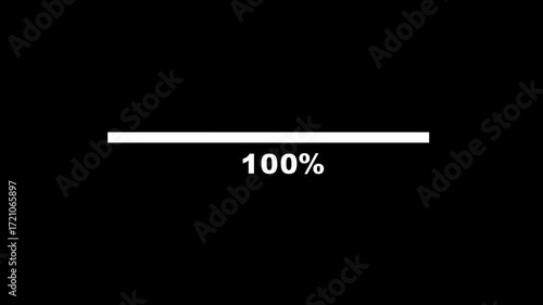 Linear Progress Loading animation 4k and simple progress bar 4k
