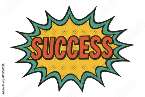 Comic book style icon set. success, excitement, impact icons collection in solid design