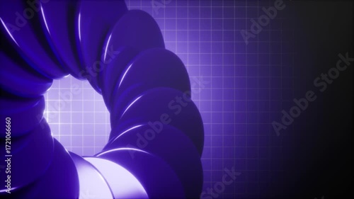 Abstract Purple Geometric Spiral Motion Background
