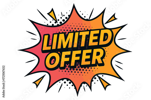Limited offer, sale linear icon set. discount, promotion, shopping icons collection