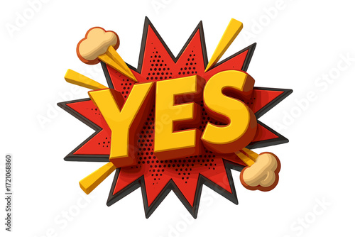 Comic style 3d icon set. pop art explosion, speech bubbles & expressions icons