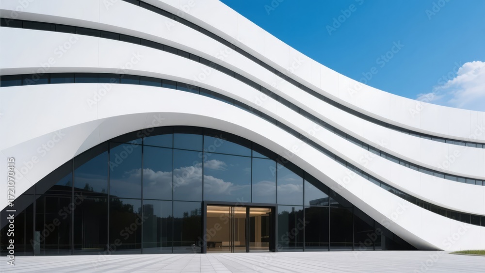 Fototapeta premium Modern and Simple Abstract Architectural Design for a Corporate Image PPT Background