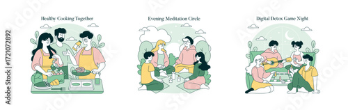 Group Activities: Cooking, Meditation, and Game Night