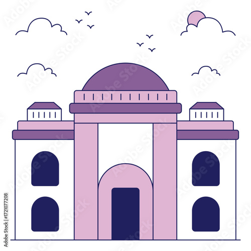 Premium design icon of egyptian museum cairo