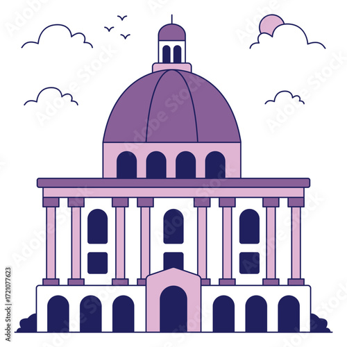 Perfect design icon of oxford university