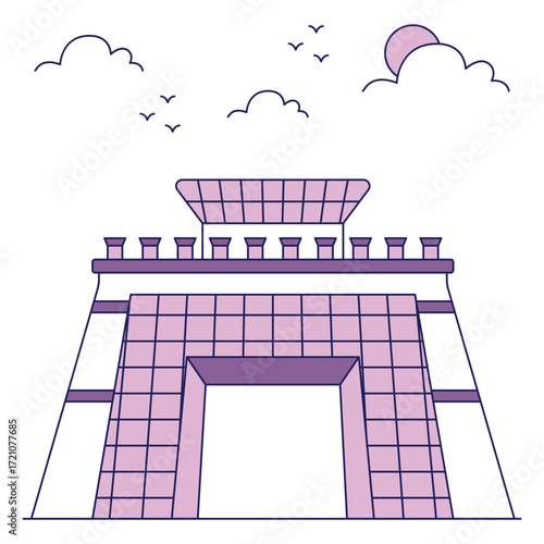 Creative design icon of khunjerab pass