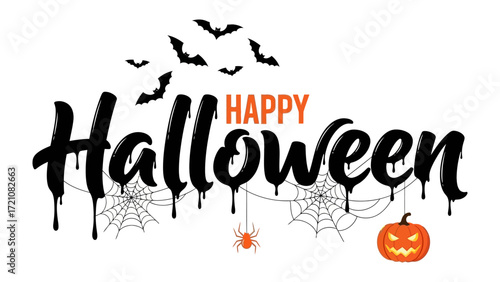 Happy Halloween Greeting: Captivating Halloween greeting, embellished with evocative symbols and chilling imagery, is guaranteed to capture the essence of the holiday's spirit and allure.