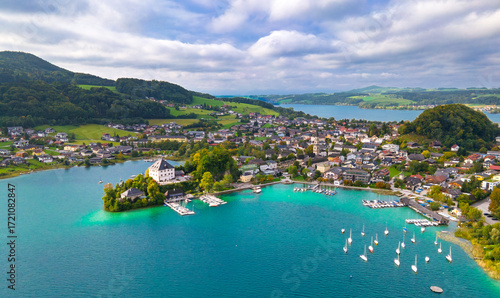 Lake Mattsee, Salzburger Land, Austria, in summer