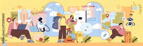 Futuristic Travel Planning with AI and Technology