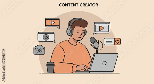 Vector illustration content creator