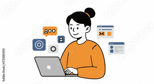 Vector illustration content creator