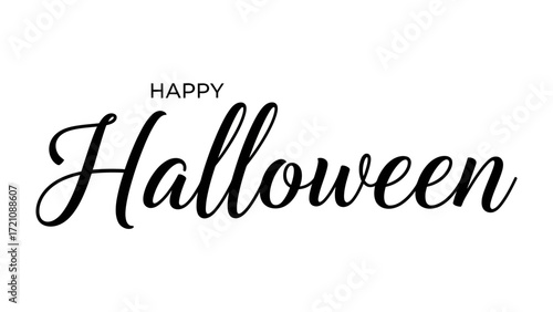 Happy Halloween: A stylish and elegant Happy Halloween greeting, perfect for capturing the spirit of the spooky season.