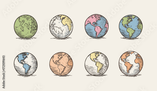Globe And Atlas Vector Collection
