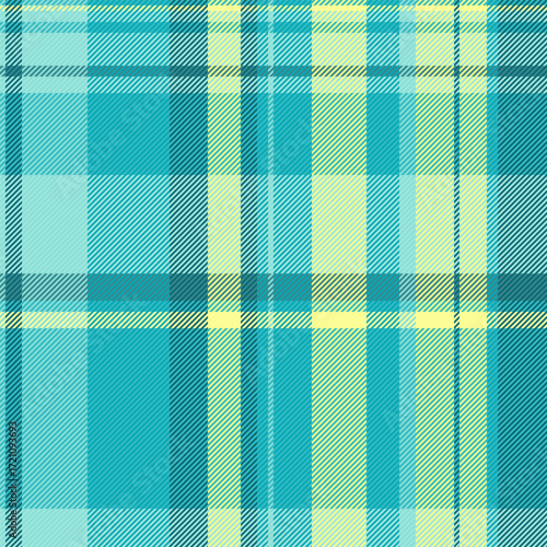 Classic plaid pattern in cool, calming hues. Seamless textile design evokes warmth and comfort. Ideal for backgrounds, apparel, or graphic design projects.