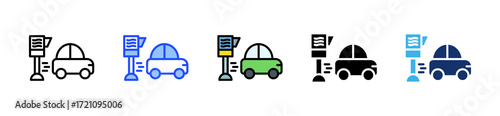 Speed Camera Icon Collection With Multiple Styles