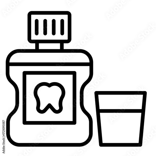 Mouthwash  Icon Set Multiple Style Collection