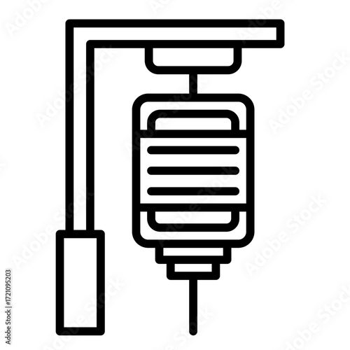 Intravenous Saline Drip  Icon Set Multiple Style Collection