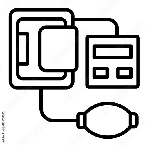 Blood Pressure Gauge  Icon Set Multiple Style Collection
