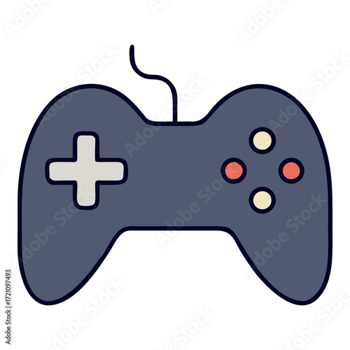 Game Controller Vector Icon Video Game Play Device