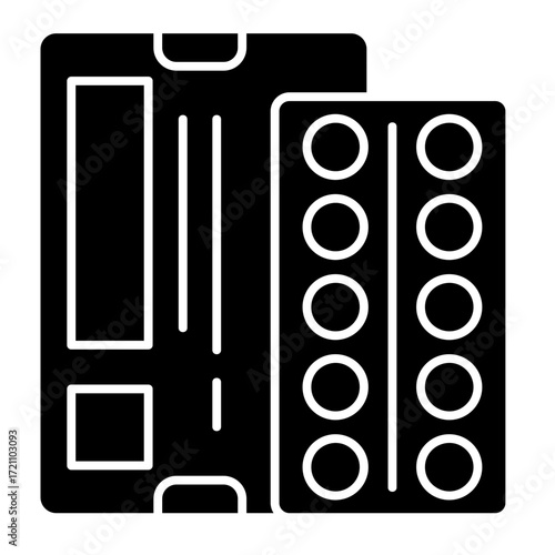 Blister Pack  Icon Set Multiple Style Collection
