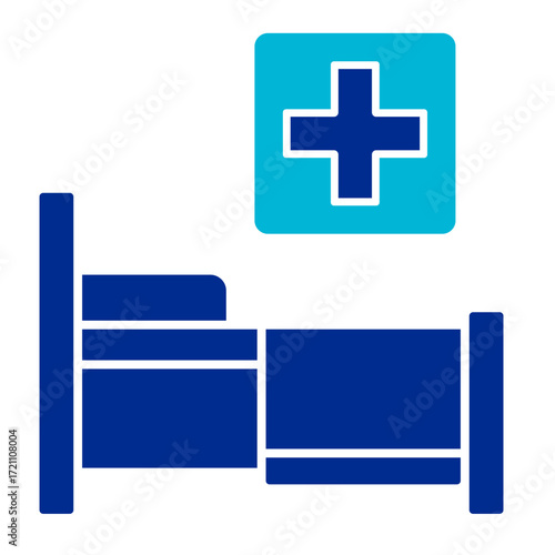 Hospital Bed  Icon Set Multiple Style Collection