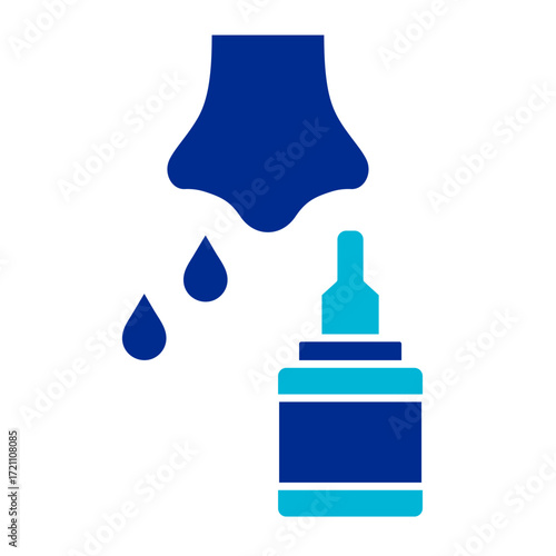 Nasal Spray  Icon Set Multiple Style Collection