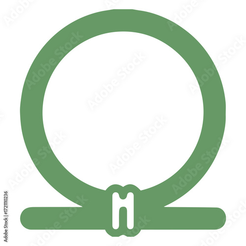 Symbol Shen ring Egyptian green