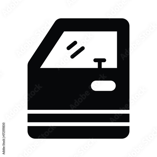 Grab this amazing line style icon of car door in trendy style