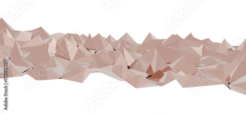 Abstract polygonal mountain...