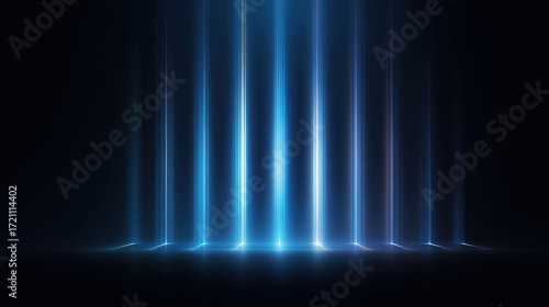 Abstract blue background with lights
