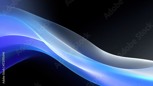 Abstract blue wave background