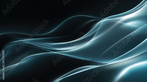 Abstract blue wave background