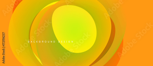 Abstract layers create dynamic yellow, orange gradient. Modern design suggests energy, movement, visual appeal. Background perfect for presentations.