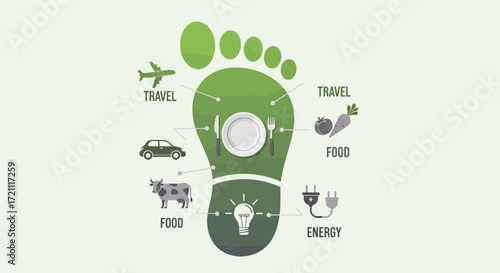 Reduce carbon footprint by choosing eco-friendly travel, sustainable food, and renewable energy for a greener lifestyle and healthier planet