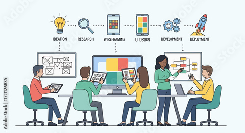 Teamwork in the tech world from ideation to deployment in the digital age