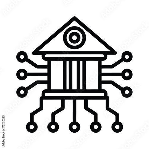 Ai Powered Banking System Icon