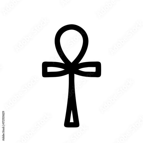 Symbol of life representing ancient Egyptian culture and beliefs about immortality and rebirth prominently displayed