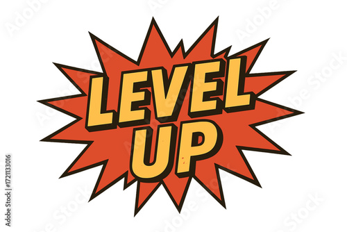 Game level up icon set. colorful, flat icons collection for gaming progress