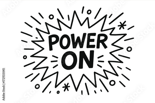 Energy-filled comic-style solid icon set for power and electric themes