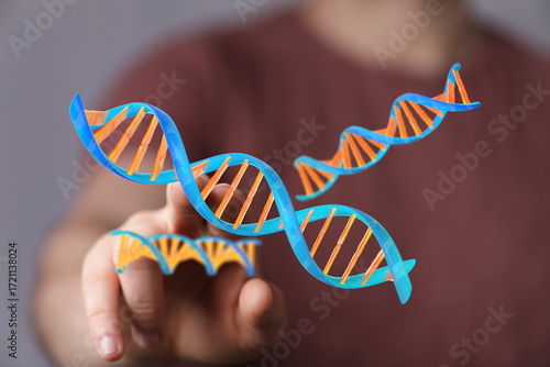 Abstract image of DNA stran...