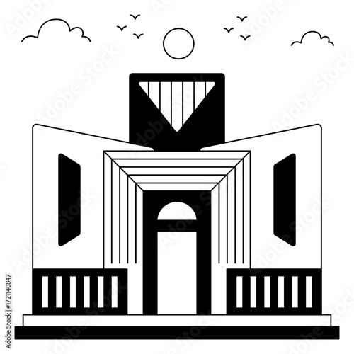 A trendy design icon of supreme court pakistan