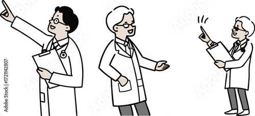 Doctors Team Illustration