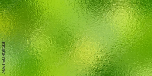 green Foil Texture Background with Glass Effect or sea green glass texture. Abstract gradient bright light reflection and shiny rough texture surface. Glass effect background