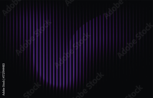 Ribbed fractal glass texture with dreamy purple and black  gradient, futuristic elegant mysterious background, bold dynamic design blending bright colors with geometric symmetry, modern vector 