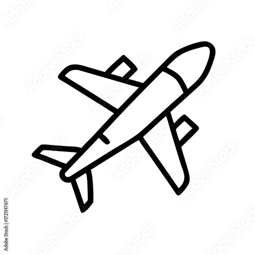 Airplane illustration featuring a sleek design with dynamic lines and vibrant colors, showcasing the concept of flight and innovation in aviation technology